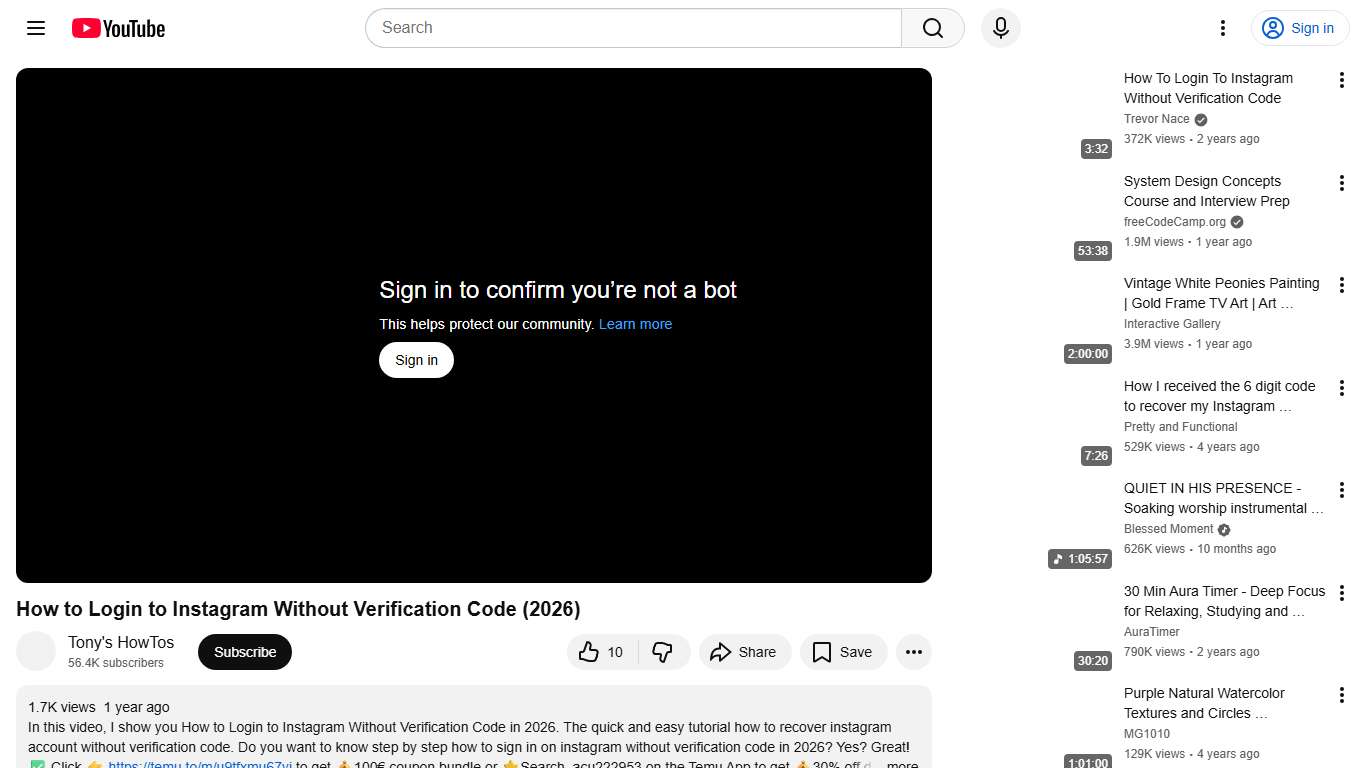 How to Login to Instagram Without Verification Code (2026) - YouTube